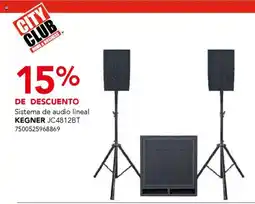 City Club Kegner sistema de audio lineal oferta