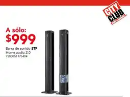 City Club STF barra de sonido home audio 2.0 oferta