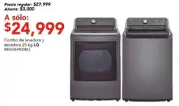 City Club LG lavadora y secadora 25 kg oferta