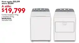 City Club Whirlpool lavadora 19 kg y secadora 20 kg oferta