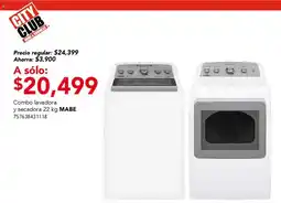 City Club Mabe lavadora y secadora 22 kg oferta