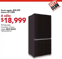 City Club New Wave refrigerador 4 pertas oferta