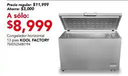 City Club Kool Factory congelador horizontal oferta