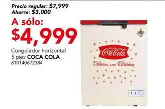City Club Coca-Cola congelador horizontal oferta