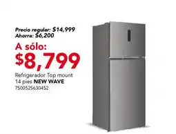 City Club New Wave refrigerador top mount oferta