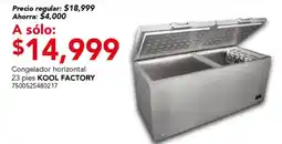 City Club Kool Factory congelador horizontal oferta