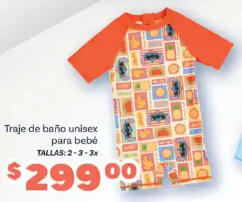Traje de baño unisex para bebé