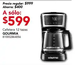City Club Gourmia cafetera 12 tazas oferta