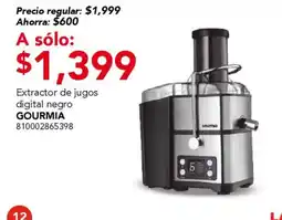 City Club Gourmia extractor de jugos digital oferta