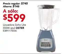 City Club Oster licuadora soho lite 550W oferta