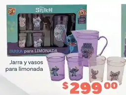 Soriana Híper Jarra y vasos para limonada oferta