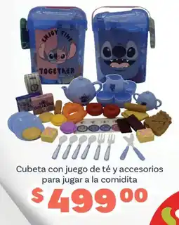 Soriana Híper Cubeta con juego de té y accesorios para jugar a la comidita oferta
