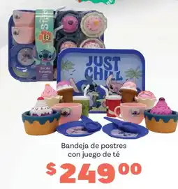 Soriana Híper Bandeja de postres con juego de té oferta