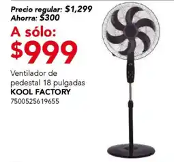 City Club Kool Factory ventilador de pedestal oferta
