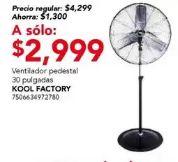 City Club Kool Factory ventilador pedestal oferta