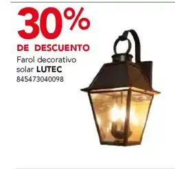 City Club Lutec farol decorativo solar oferta