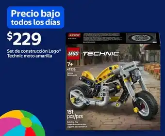 Lego technic moto amarilla