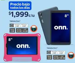 Walmart Onn tableta 8" oferta