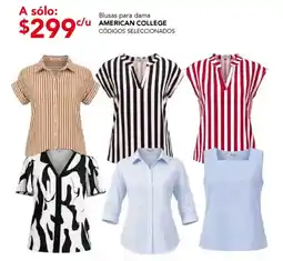 City Club American College blusas para dama oferta