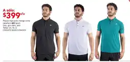 City Club AO Sport playera tipo polo manga corta caballero oferta