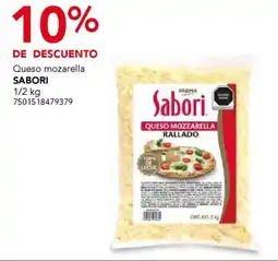 City Club Sabori queso mozzarella oferta