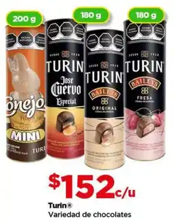 Bodega Aurrerá Turin variedad de chocolates oferta
