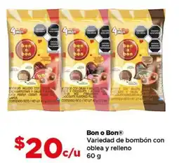 Bodega Aurrerá Bon o bon variedad de bombón con oblea y relleno oferta
