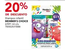 City Club Member's Choice shampoo infantil oferta
