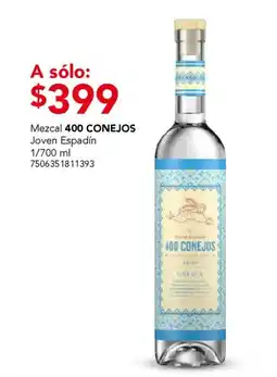 City Club 400 Conejos mezcal oferta