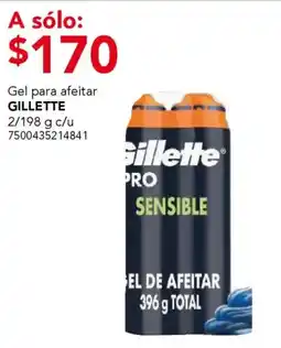 City Club Gillette gel para afeitar oferta