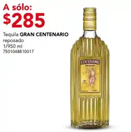 City Club Gran centenario tequila reposado oferta