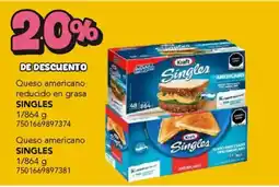 City Club Singles queso americano oferta