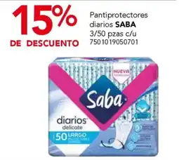 City Club Saba pantiprotectores diarios oferta