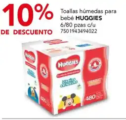 City Club Huggies toallas humedas oferta