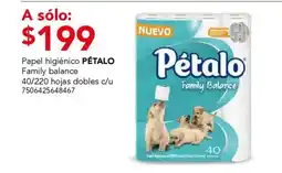 City Club Pétalo Family Balance papel higiénico oferta
