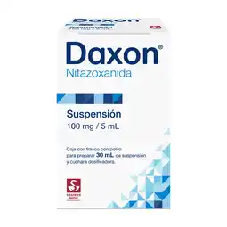 Farmacias YZA Daxon 100 mg / 5 ml - Frasco con polvo para suspensión 30 ml (Nitazoxanida) oferta