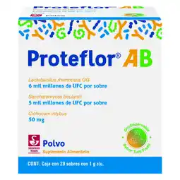 Farmacias YZA Proteflor AB - Caja con 20 sobres de 1 gr (Probióticos) oferta