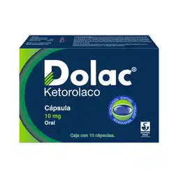 Farmacias YZA Dolac 10 mg - Caja con 10 cápsulas (Ketorolaco) oferta