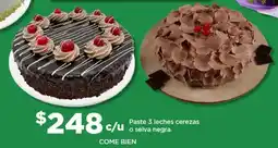 Bodega Aurrerá Paste 3 leches cerezas selva negra oferta