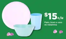 Bodega Aurrerá Plato, bowl o vaso de melamina oferta