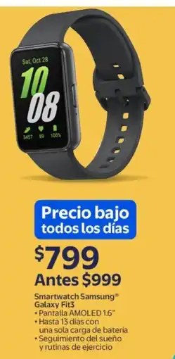 Walmart Samsung galaxy fit3 smartwatch oferta