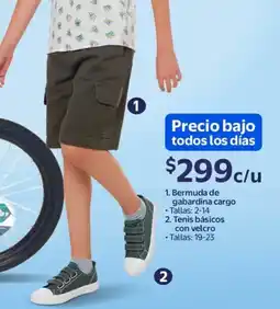 Walmart Tenis básicos con velcro oferta