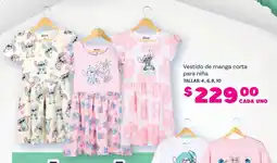 Soriana Híper Vestido de manga corta para niña oferta