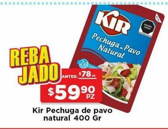 Kir pechuga de pavo natural 400 gr