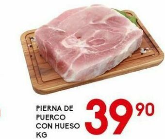 Alsuper Pierna de cerdo con hueso kg oferta