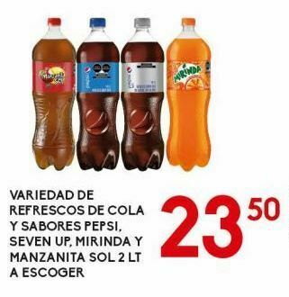 Alsuper Refrescos pepsi, seven up, mirinda 2l oferta
