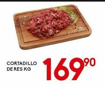 Alsuper Cortadillo de res kg oferta