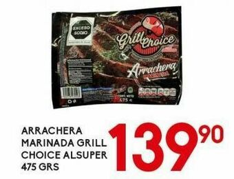 Alsuper Arrachera marinada grill choice alsuper 475g oferta