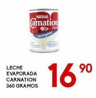 Alsuper Leche evaporada carnation 360g oferta