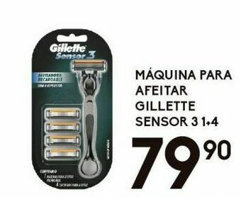 Máquina para afeitar gillette sensor 3 1-4
